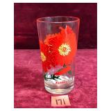 Petunia Peanut Butter Glass, 5" Tall