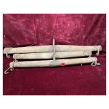 Antique Wooden Evener and Singletrees Set