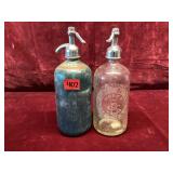 Vintage Glass Seltzer Bottles Collection