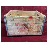 Wooden Milk Crate