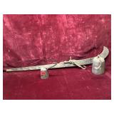 Antique Iron Steelyard Balance Beam Scale