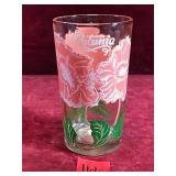 Petunia Peanut Butter Glass, 5" Tall