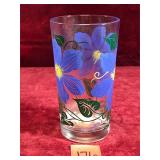 Clematis Peanut Butter Glass, 5" Tall