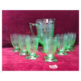 Vintage Depression Glass, Horseshoe Print