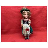 Vintage German Dirndl Costume Doll