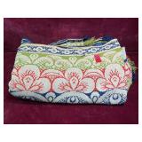 Vintage Floral Woven Jacquard Coverlet Blanket