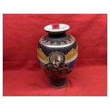 Japanese Satsuma earthenware vase