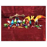 Lot of Toy Dragons & Dinosaurs