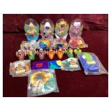 Vintage McDonald and Wendy Fast Food Toy Lot