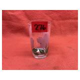 Vintage Pink Dogwood Glass Tumbler