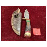 Damascus Steel Hunting Knife