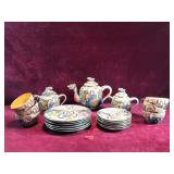 Japanese Hand Painted Serving Tea Set
