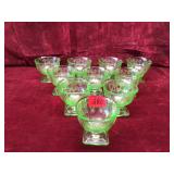 Green Depression Glass-Lorain Sherberts
