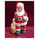 Vintage Porcelain Pottery Santa Clause, 14" Tall
