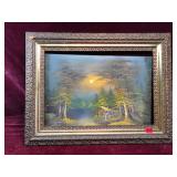 ART: T. Ray, Water Mill Fall Scene