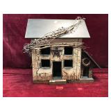 Primitive Style Wooden Decorative House