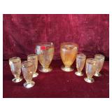 Vintage Carnival Glass Iris