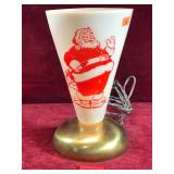 Vintage Santa Clause Cone Table Lamp
