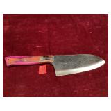 Handcrafted Rasp Steel Cleaver Knife