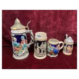 Collectible German Beer Stein and Mug Assortment