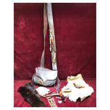 Vintage Native American Leather Hunting Bag