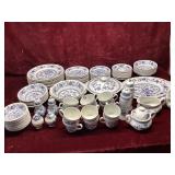 Enoch Wedgwood Blue Heritage Dinnerware Set