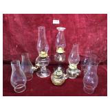 Lot of Oil Lamps, One Electric