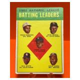 1963 Topps NL Batting Leaders Card 1 Multi Star