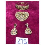 Vintage Orange & Brown Gems, Decorative Jewelry