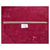14k Gold Tone Rope Chain Necklace