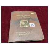 Vintage Vendorlator Service Manual Parts Catalog