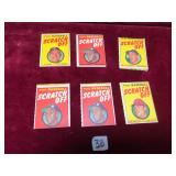 1970 Topps Baseball Scratch-Off Lot of 6 Cards