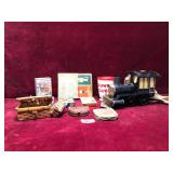 Various Houeshold Items, Train Lamp, Cards & More