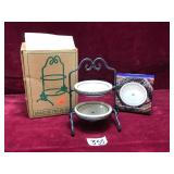 Longaberger Miniature Pie Two-Pie Server & Pans