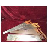 Antique Disston and Goodell Pratt Hand Saws