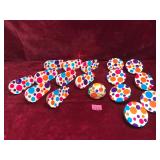 Vintage Polka Dot Tin Litho Noisemakers