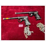 Vintage Umarex The Gat Spring Air Pistol Pair Lot