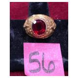 Vintage US Marines 10K Gold Military Ring