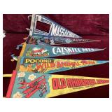 Vintage Souvenir Travel Felt Pennant Lot