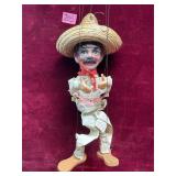 Vintage Mexican Bandido String Puppet Marionette