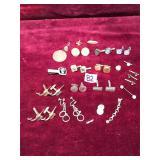 Vintage Mixed Mens Cufflink and Tie Accessory...