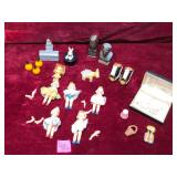 Vintage Miniature Dolls and Estate Curiosities Lot