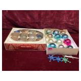 Vintage Shiny Brite Ornaments with Plastic...