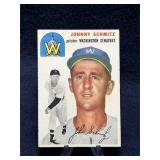 1956 Topps Johnny Schmitz 33 Baseball Card
