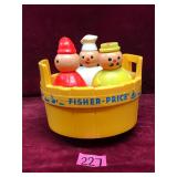 Vintage Fisher Price Three Men in a Tub Toy