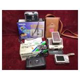 Vintage and Digital Cameras with Cases