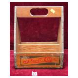 Vintage Wooden Pepsi-Cola 6-Bottle Carrier
