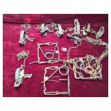 Vintage Antique Metal Leg and Body Traps...