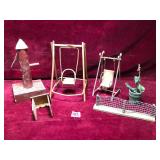 Vintage Miniature Dollhouse Garden Toy Lot