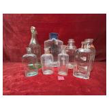 Antique and Vintage Glass Bottles Group Lot